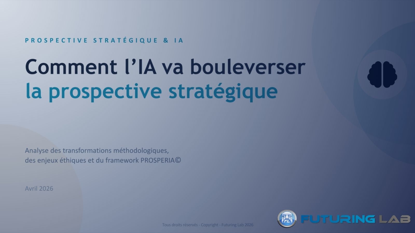 ProsperIA Comment l'IA va bouleverser la prospective stratégiqe